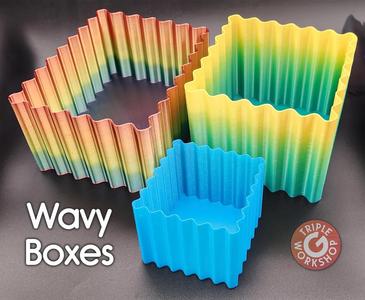 Wavy Boxes Won’t Warp – Not Vase Mode
