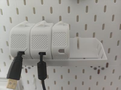 IKEA Pegboard – Cable Organizer Bracket