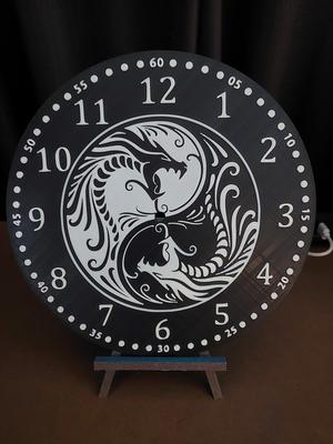 Dragon Yin Yang Clock