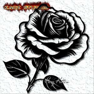 realistic cut rose with leaves wall art garden home decor