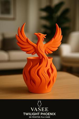 Vase Art – phoenix organizer pot of rising flame