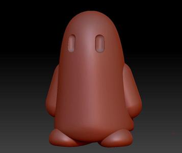 Simple Ghost w Arms.stl