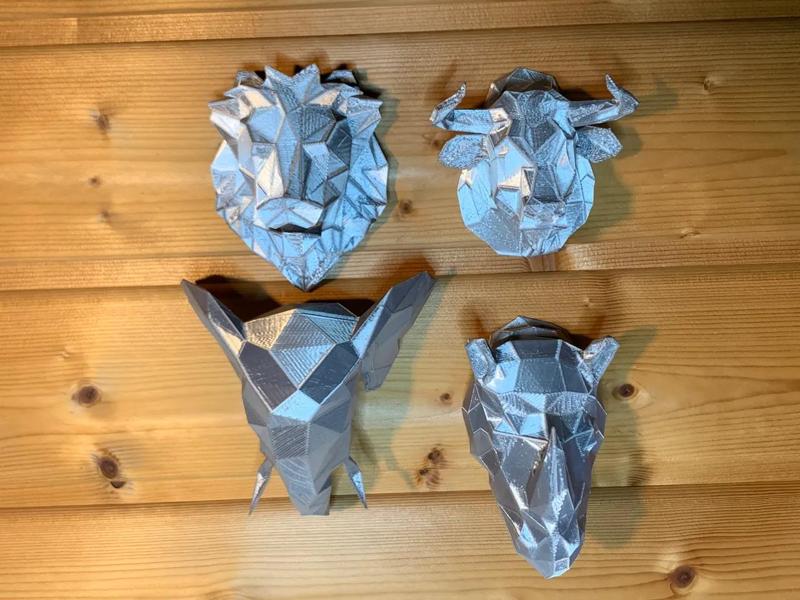 Low Poly Animal Heads