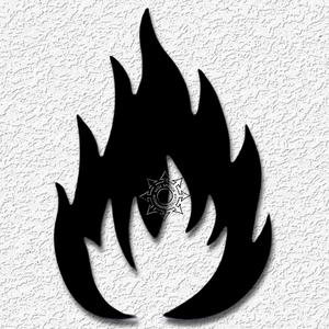 flames wall art flame wall decor halloween fire