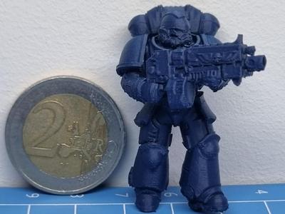 Space Soldier with LMG WarAxe 50K Miniature