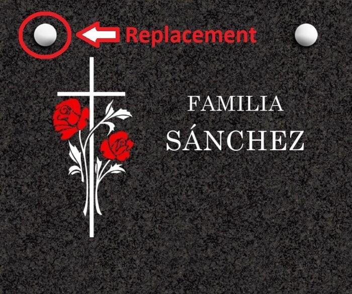 Tombstone screw protector replacement