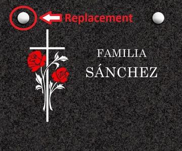 Tombstone screw protector replacement