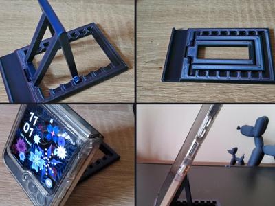 foldable phone holder stand print in place  V2