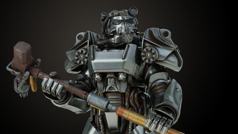 Fallout T60 Battle Pose