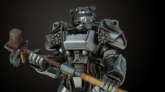 Fallout T60 Battle Pose