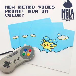POKEMON YELLOW PIKACHU PRINT – 5 COLOR (1 AMS) MULTICOLORED PRINT