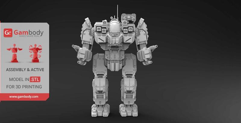 MWO BattleMaster 3D Model | Assembly + Active