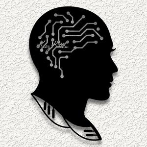female brain circu wall art home decorstl