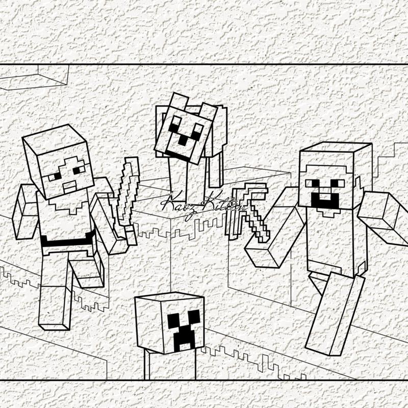 minecraft crew wall art