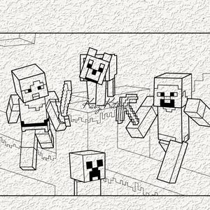 minecraft crew wall art