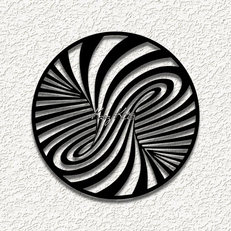 optical illusion vortex circle WALL ART HOME DECOR
