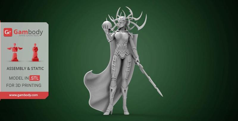 Hela 3D Printing Miniature | Assembly