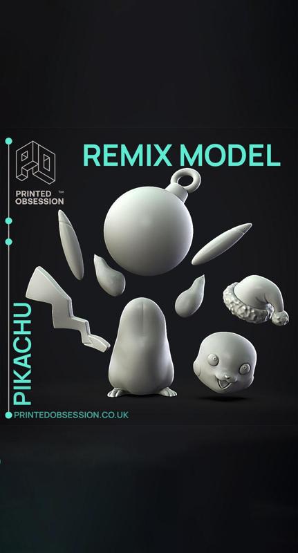 Pikachu – Xmas Remixable – Fan Art