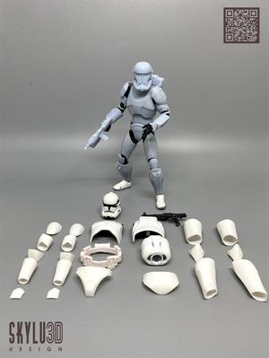 Clone Commando 6 inch figure kit conversion STL