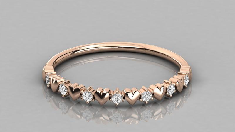 Women ring 3dm stl render detail