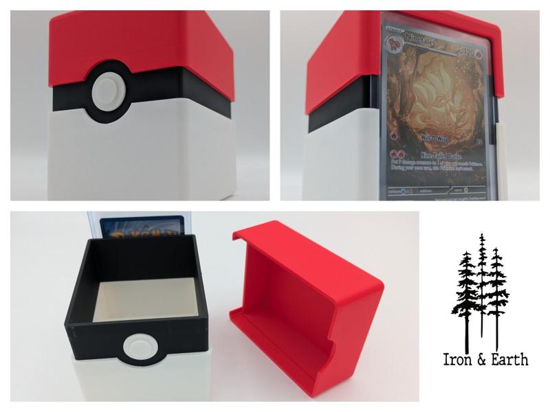 Pokemon TCG Deck Box for 3×4 Toploaders – 60 Card