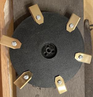 Messerscheibe/ Blade mount / holder/ disk Gardena li 40 6 blades