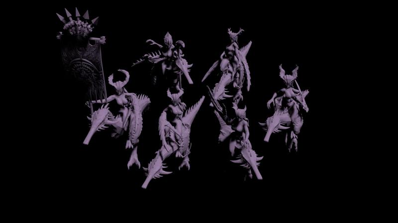 Demon Girls on Wyrm Steeds (NSFW)