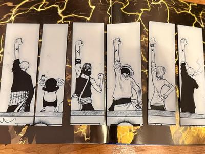One Piece Straw Hat team crew bookmark
