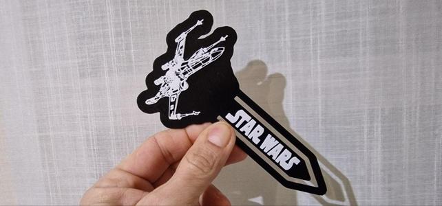 X Wing Star Wars bookmark Marcador libros StarWars