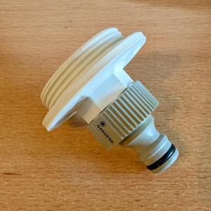 Pumpenspitze-Rückschlagventil zu Gardena-Adapter (Pump tip non-return valve to Gardena adapter)