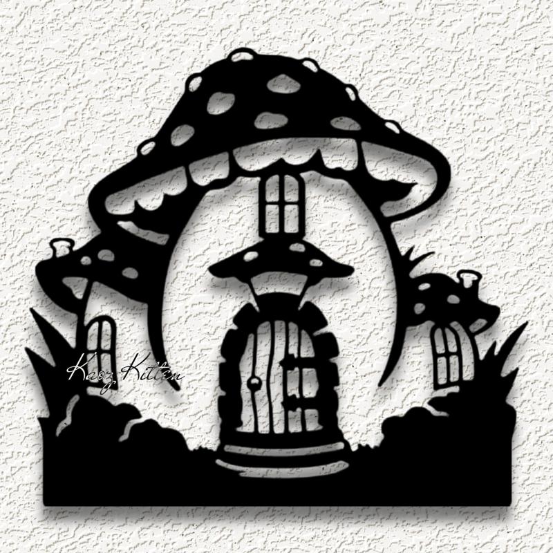 gnome mushro WALL ART HOME DECORuse.stl