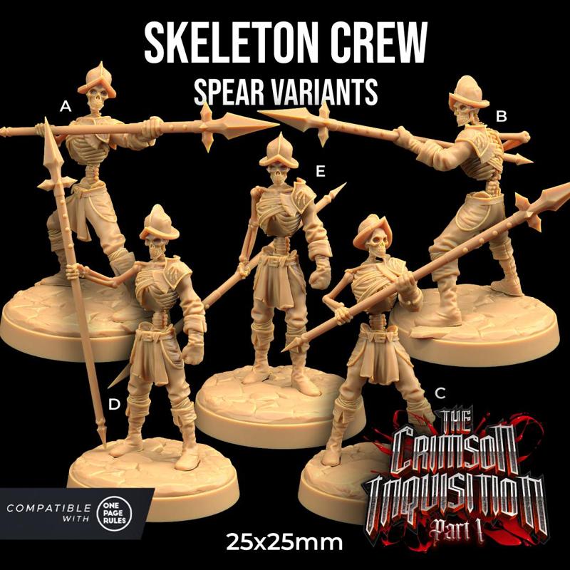 Skeleton Crew with spear