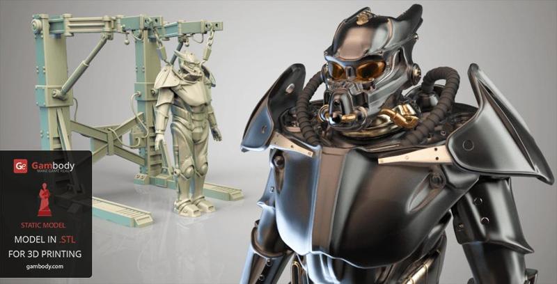 Enclave Power Armor 3D Miniature | Static