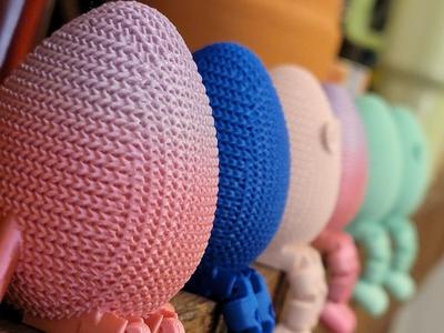 Articulated Easter Egg Buddy – Knitted Cloth