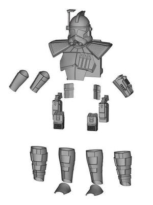 ARC Trooper One12 Figure Custom 3D STL files