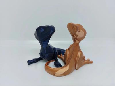 Cute Baby Velociraptor – Low Poly/Supportless/Infilless
