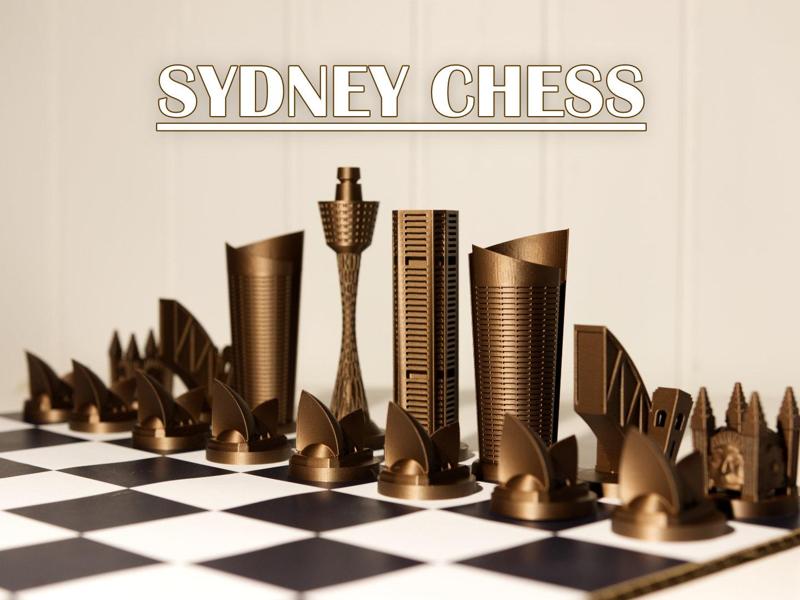 Sydney Architecture Inspired Chess Set