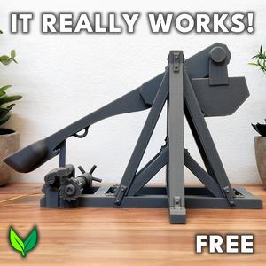 Working 3D Printed Trebuchet – Launches Ammo at 28mm Scale!