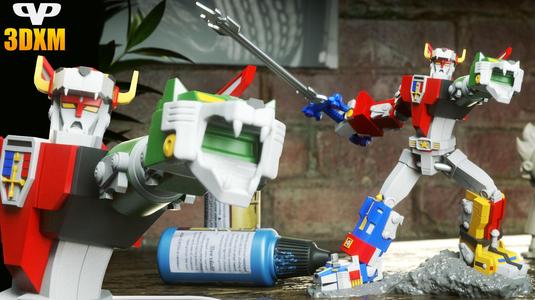Voltron STL for 3D Printing ChibiSTL 3DXM