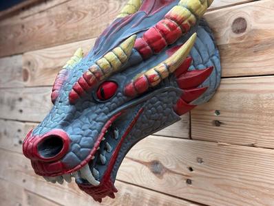 Dragon Head Bust (wall mounted)