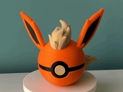 Flareon Ball – Pokemon – Pokeball Functional