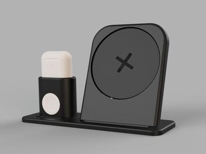 Apple 3 in 1 Charging Dock with Ikea Livboj QI (AirPods pro and normal)
