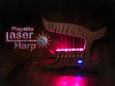 Playable Laser Harp