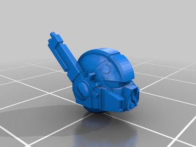 Gue’Ron’Vesa – Techmarine Upgrade Kit – Helmets