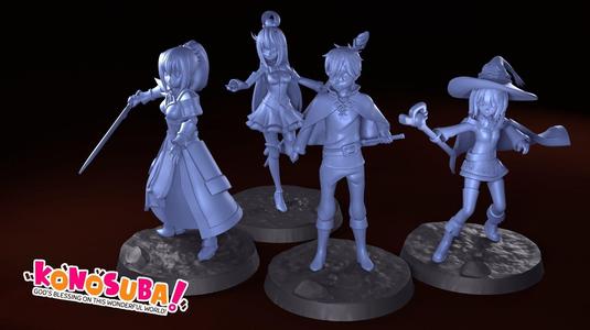 28mm Konosuba set 01 3D Model Collection