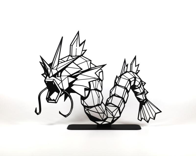 Geometric Low Poly Gyarados