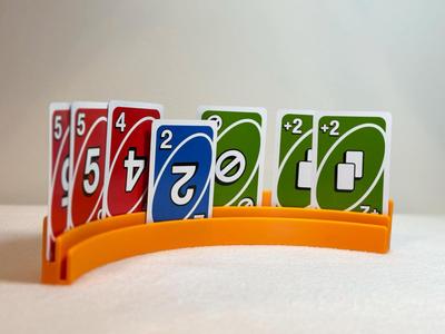 Larger double tier playing card holder