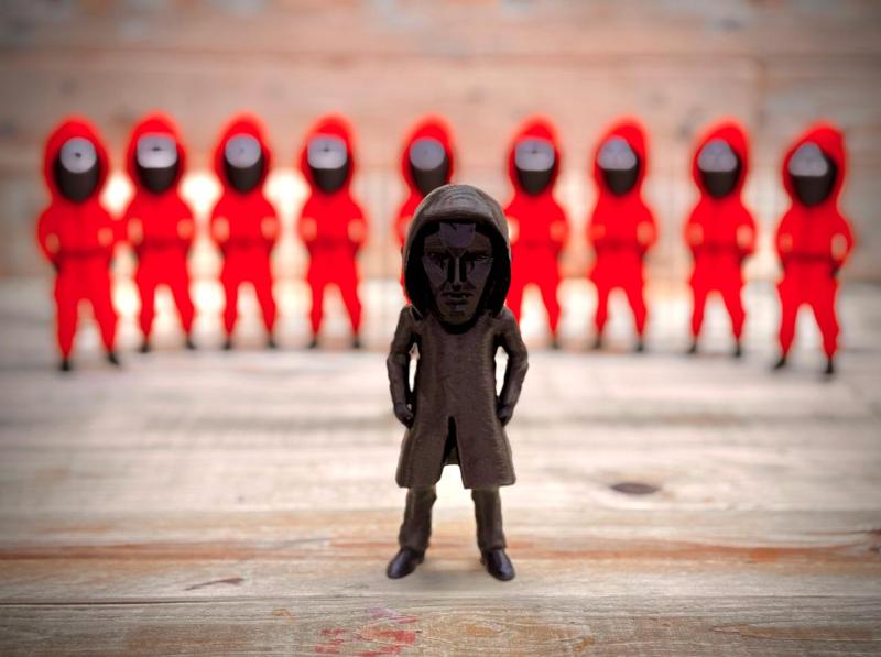 Frontman figure  (inspired by the Squid Games character)