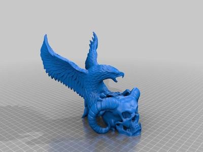 Devil Skull & Eagle Smoothed (No Logo)