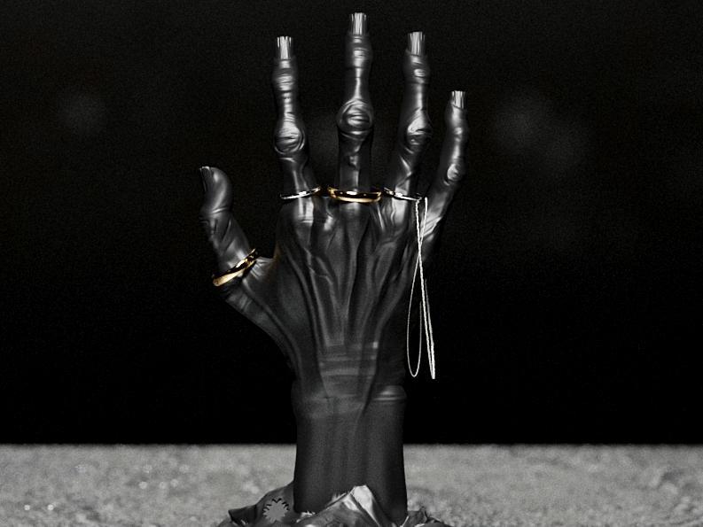 Skeletal Hand Ring Holder – Brutal & Gothic Decor
